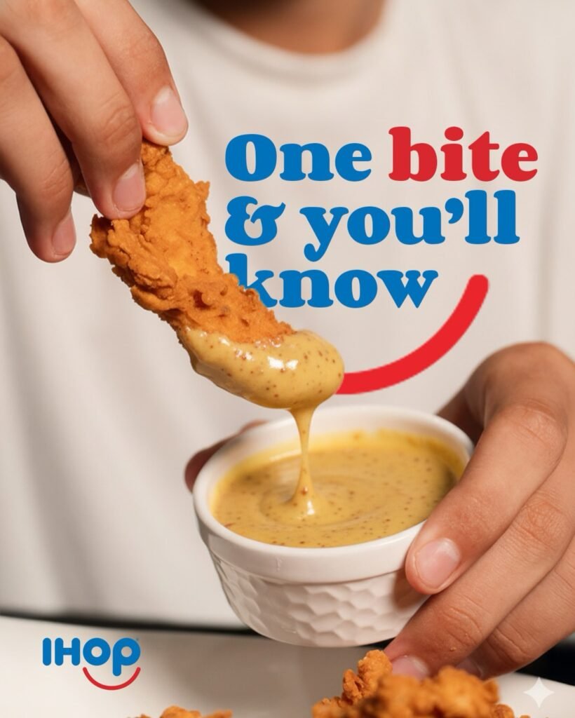 آيهوب: قطعة الدجاج الكريسبي مع صوص