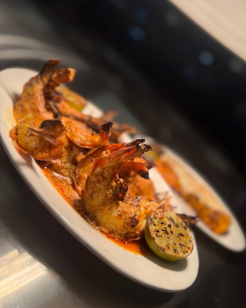 بلاكيش: روبيان مشوي مع الصوص