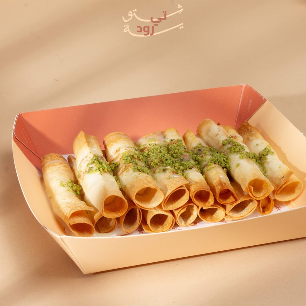 تي رود: اصابع الجبن الحالية مع رشة الفستق والنستلة الشهية