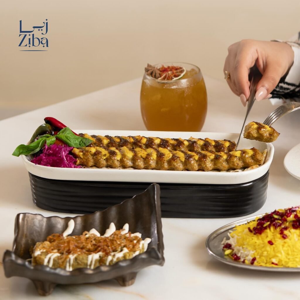 زيبا: طبق كباب دجاج ولحم