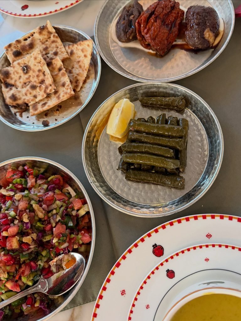 مهسّان: طبق المقبلات اللذيذ ورق عنب مع السلطة التركية